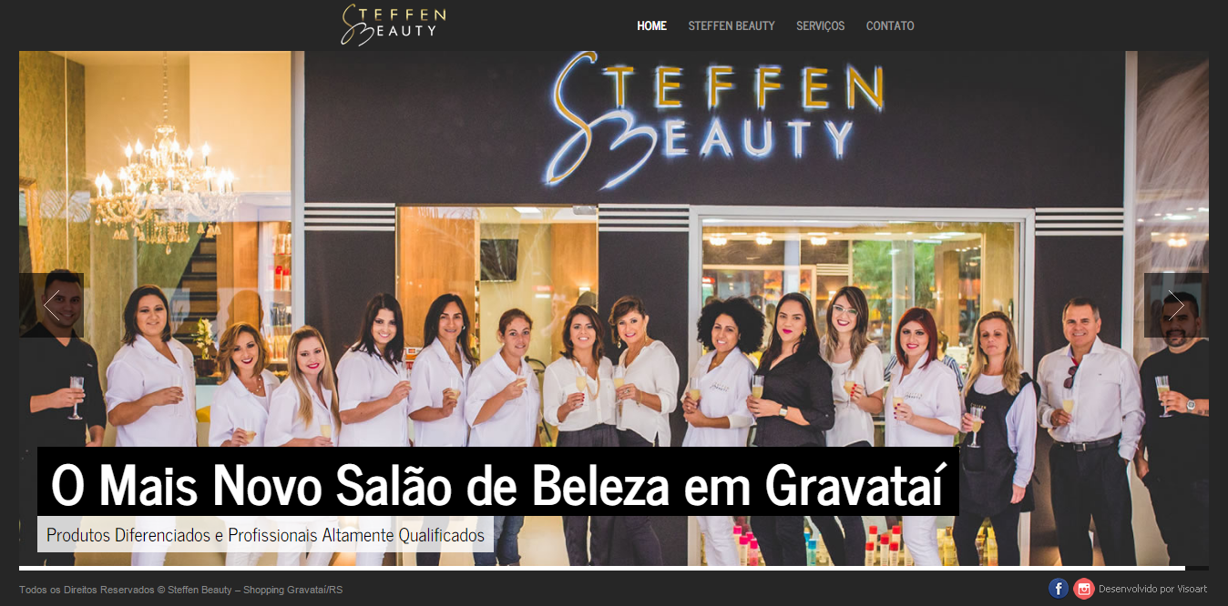 Desenvolvimento de Sites Responsivos - Porto Alegre - Steffen Beauty